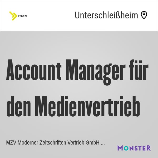 Account Manager für den Medienvertrieb